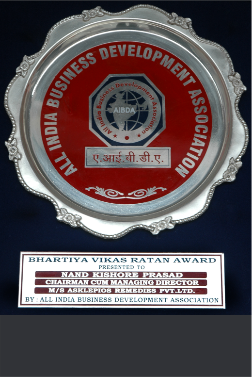 Bhartiya Vikas Ratan Award | Asklepios Remedies
